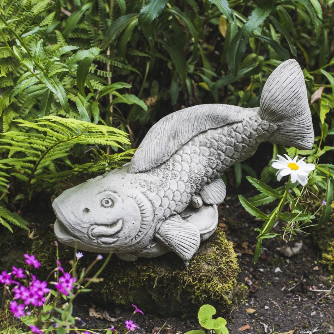 DGS Statues Koi Carp Fish Garden Ornament - Etsy