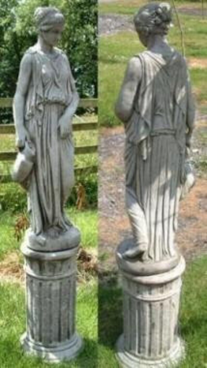 Discount Garden Statues Large Female Statues Rose Lady and Etsy UK