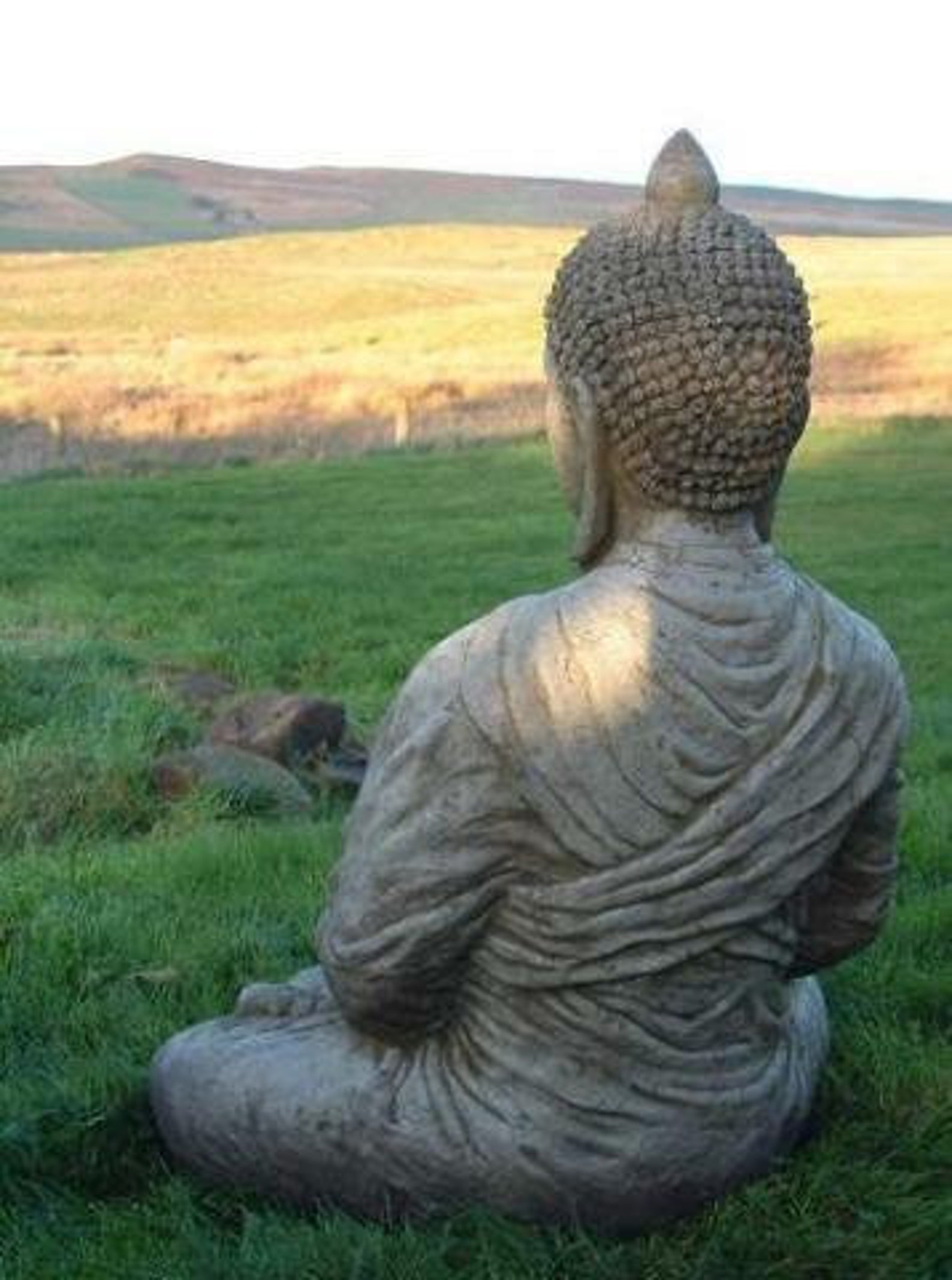 Discount Garden Statues Large Meditating Buddha Garden Etsy UK
