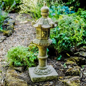 Discount Garden Statues Stone Cast Tall Pagoda for the Garden