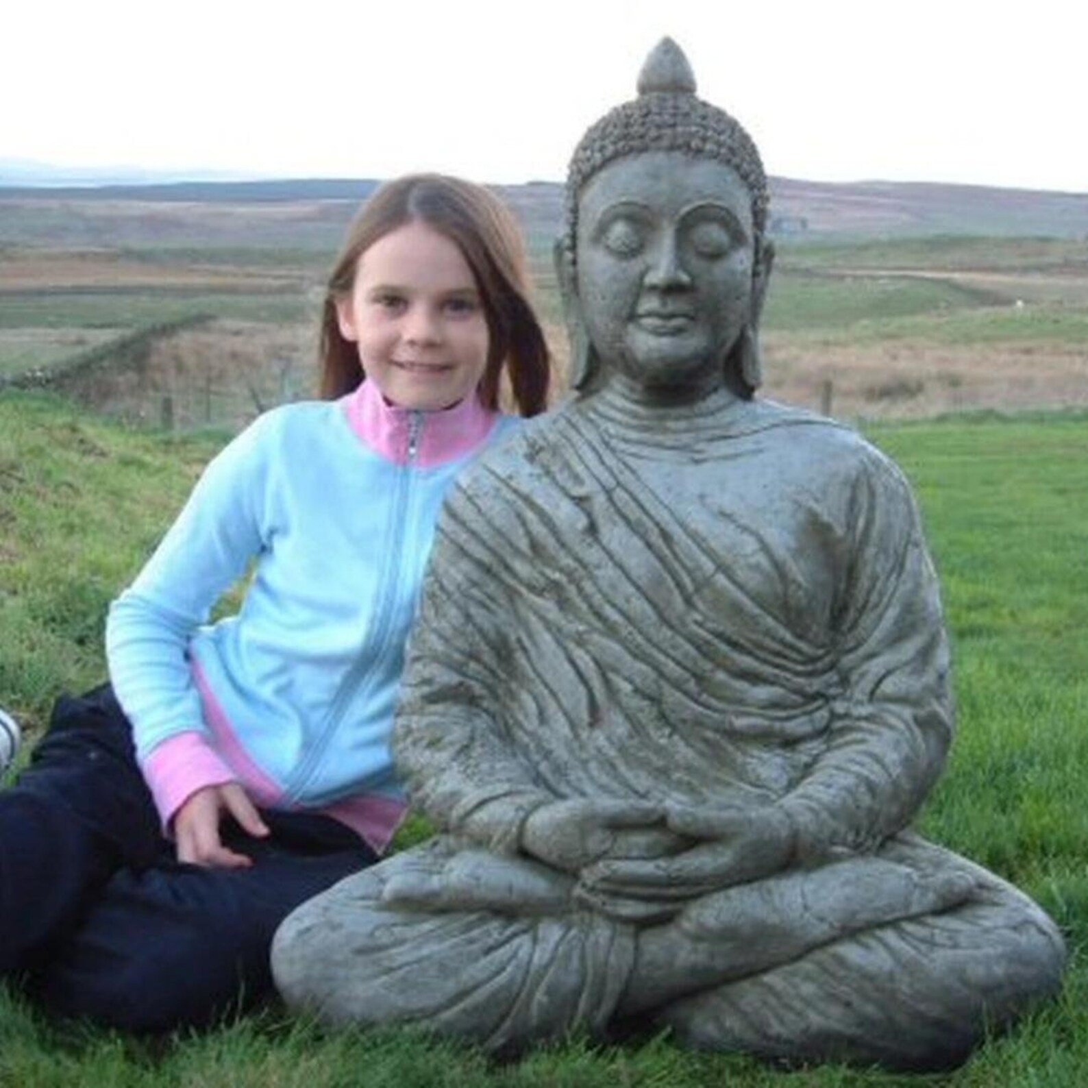 Discount Garden Statues Large Meditating Buddha Garden Etsy UK