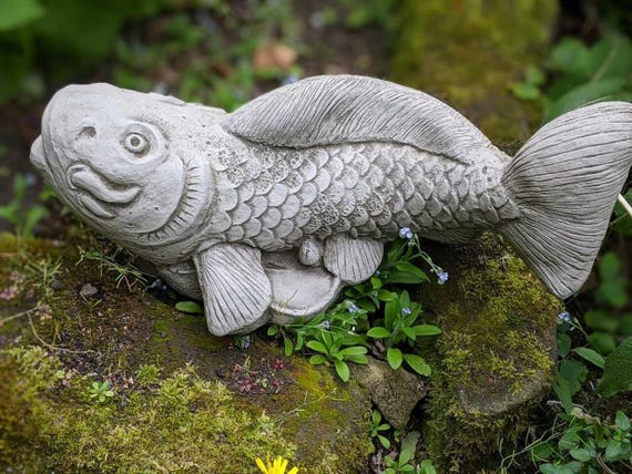 DGS Statues Koi Carp Fish Garden Ornament - Etsy