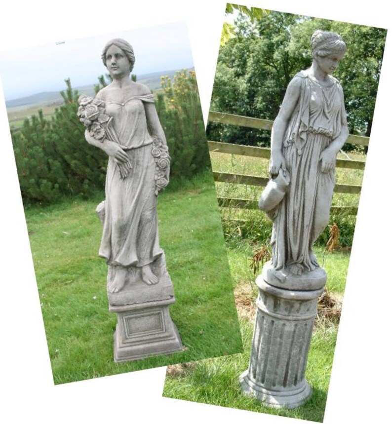 Discount Garden Statues Large Female Statues Rose Lady and Etsy UK