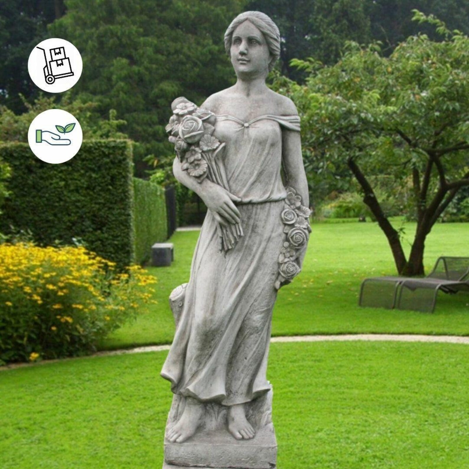 Discount Garden Statues Large Conservatory Female Statue With Etsy UK
