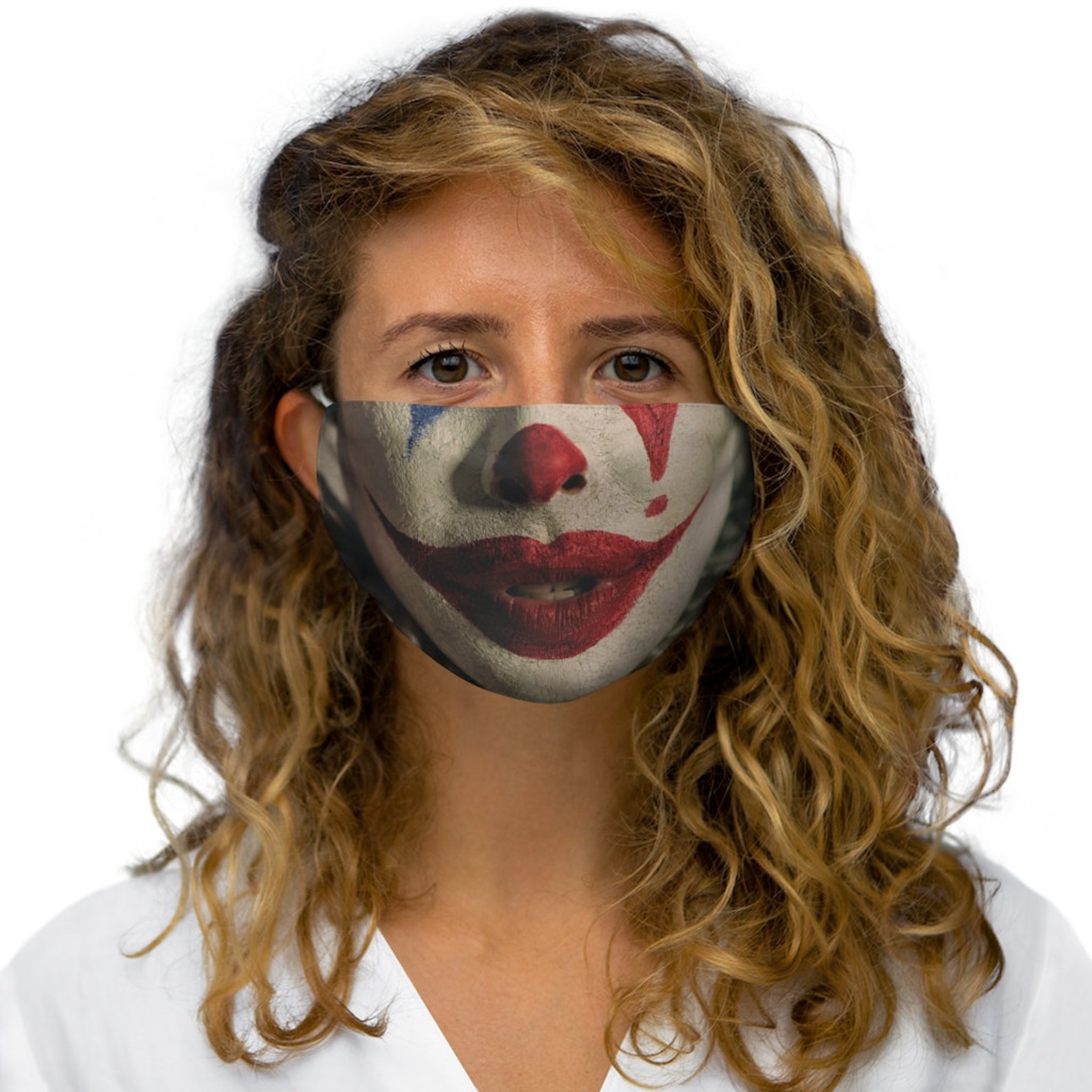 Joker Face Mask Joker Mask Face Mask Funny Smiling Face Mask Etsy