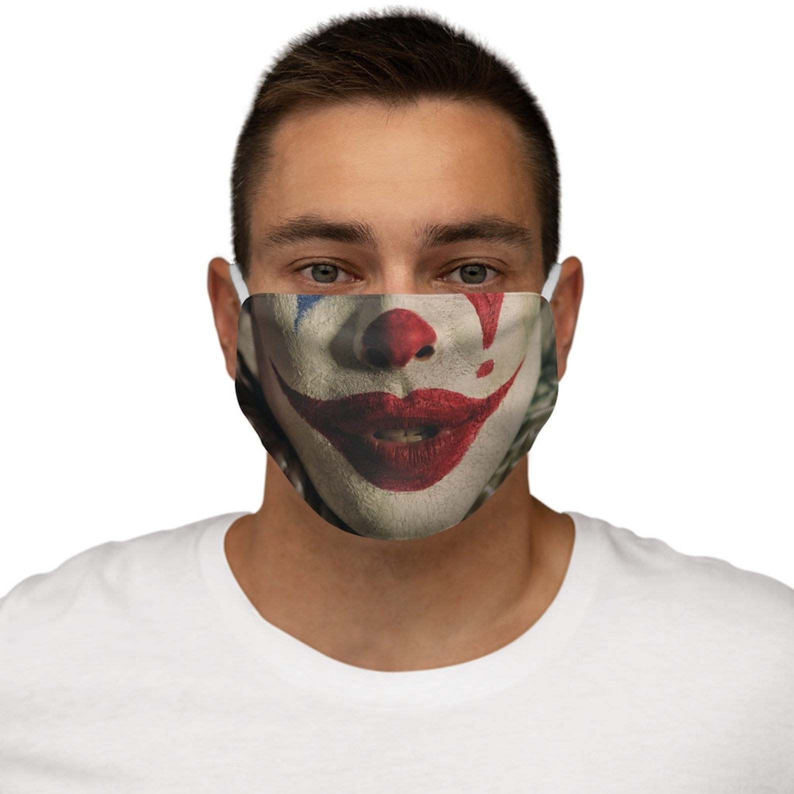 Joker Face Mask Joker Mask Face Mask Funny Smiling Face Mask Etsy