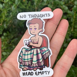 No Thoughts Gabriel Sticker