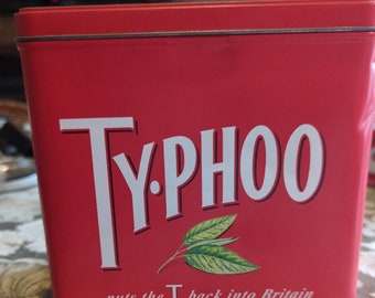 Vintage Typhoo Caddy, Tin