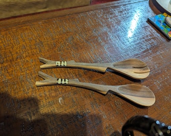 A Set of Beautiful wooden Servers