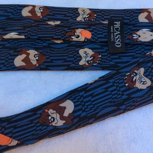Vintage Picasso Mens Tie, Hand Made Mens Tie Mens Accessories, Menswear, Shirts and Ties