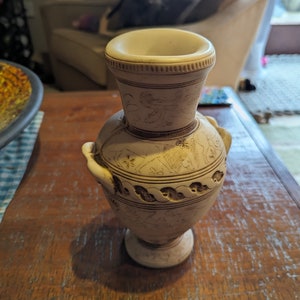 Greek Urn Vase Heavy Greek Vase Vintage Vases