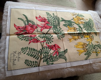 Vintage Tea Towel, Arts and Crafts, Embroidery,Wall Decor