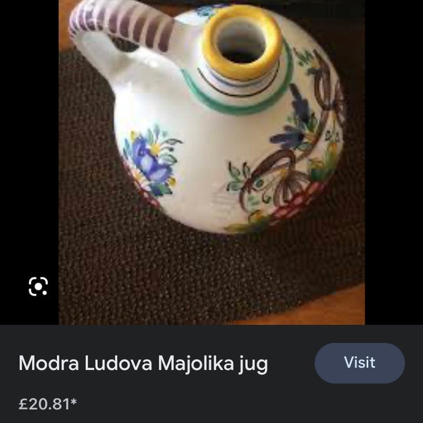 Keramika Hand Painted Majolica Pottery bud vase