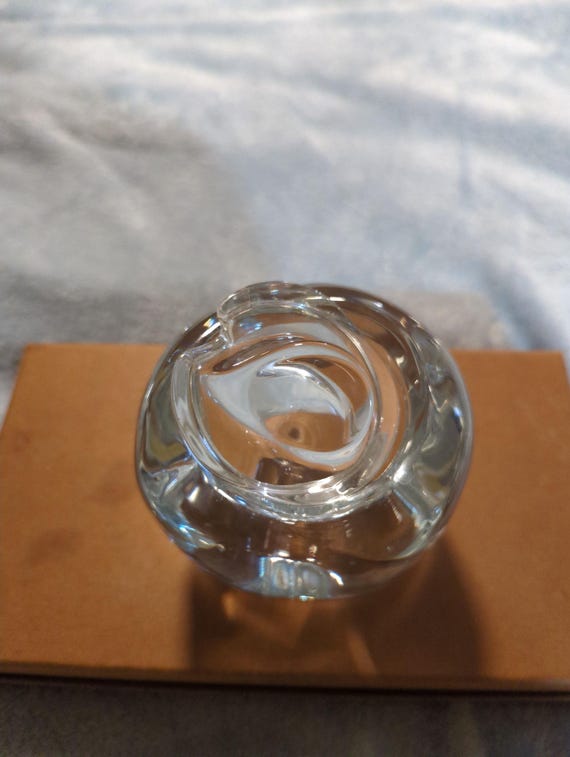 美しいティファニーのクリスタルペーパーウェイト - Etsy 日本