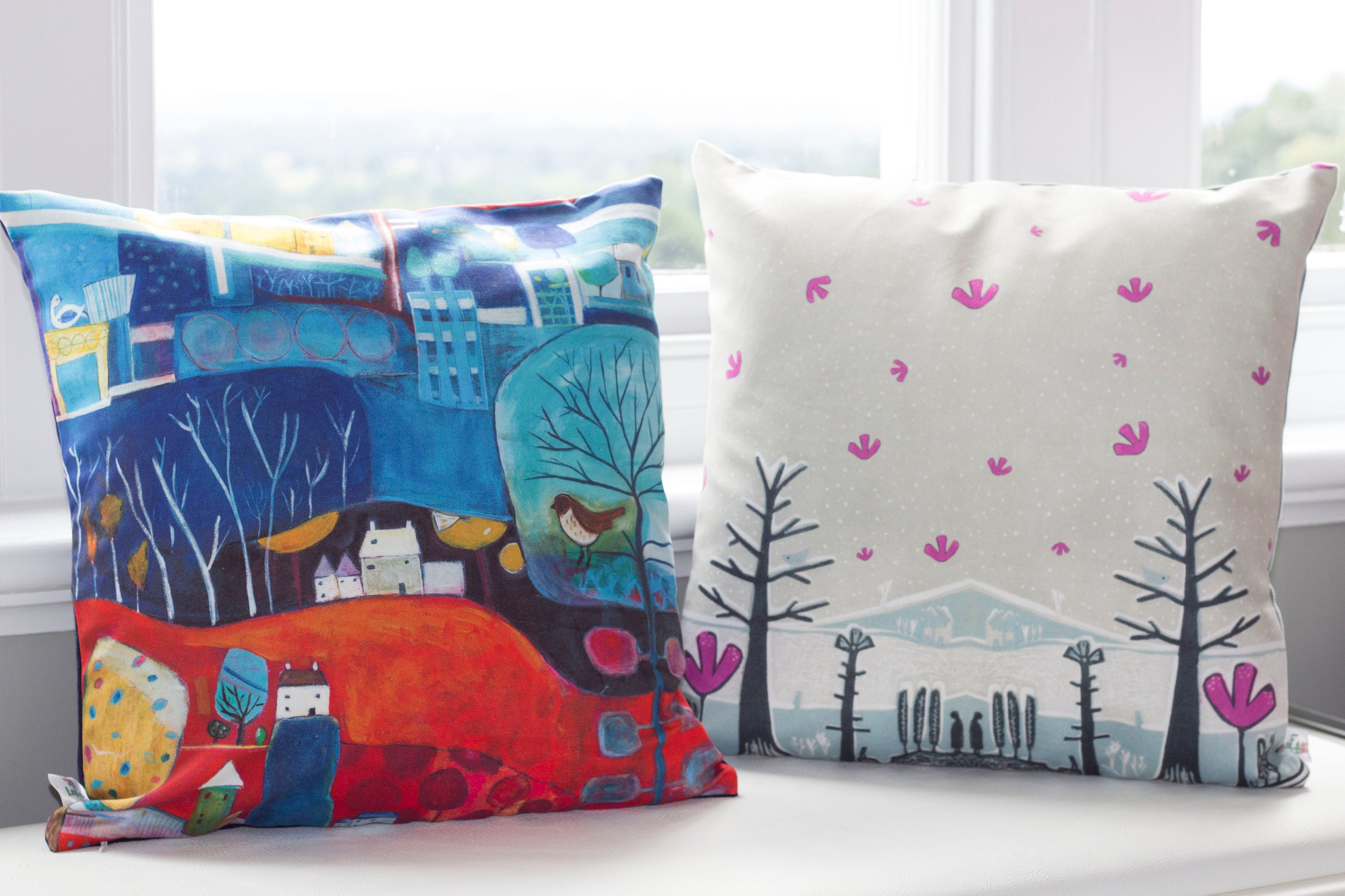 Unique Cushion Covers UK Modern Art Pillow Throw Designer Etsy UK