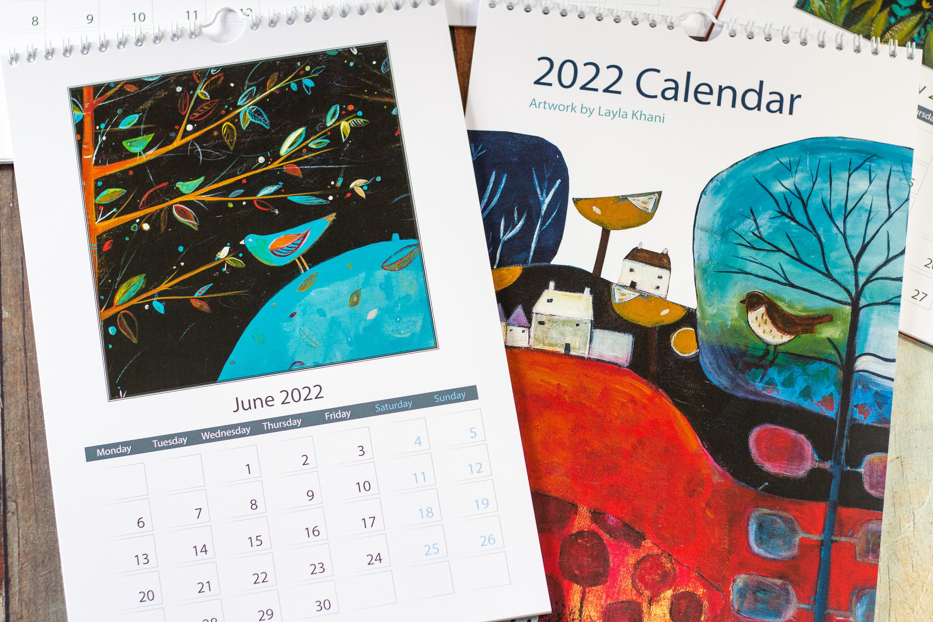 2022 Calendar A4 Art Wall Calendar 2022 Spiral Wall | Etsy