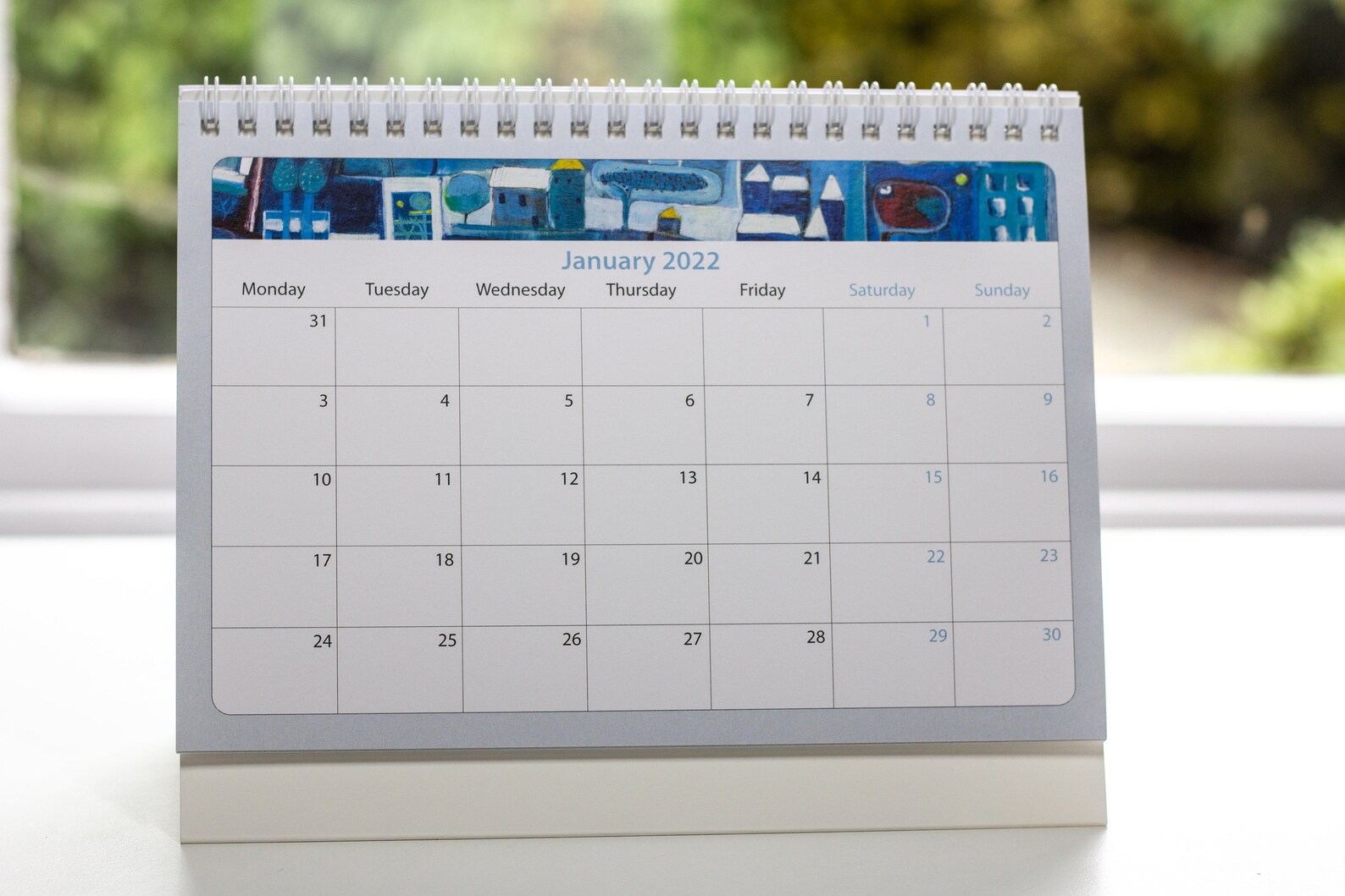 2022 Desk Planner Desktop Calendar 2022 Unique Art Calendar Etsy