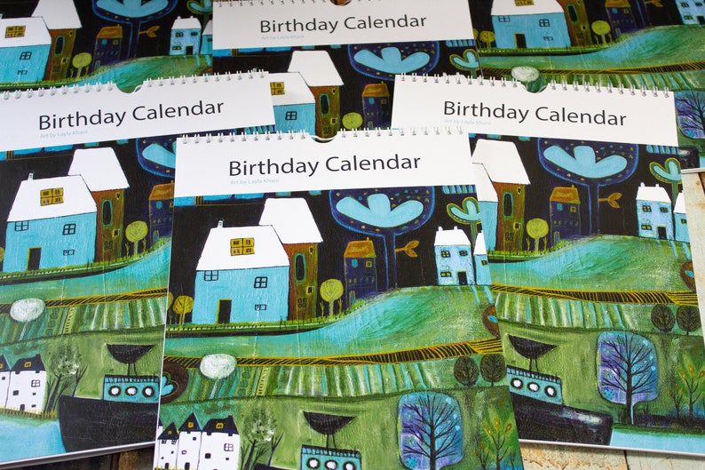 Perpetual Birthday Calendar, Artist Birthday Calendar, Special Occasion
