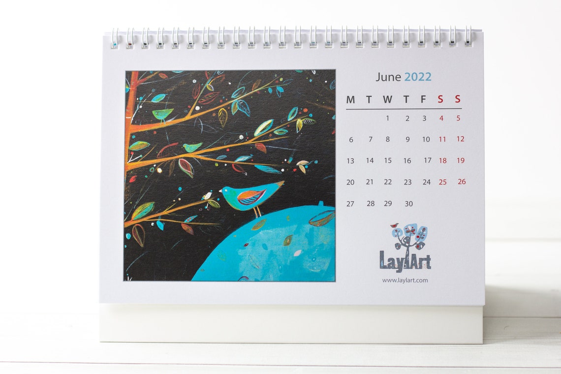 printable small desk calendar 2022