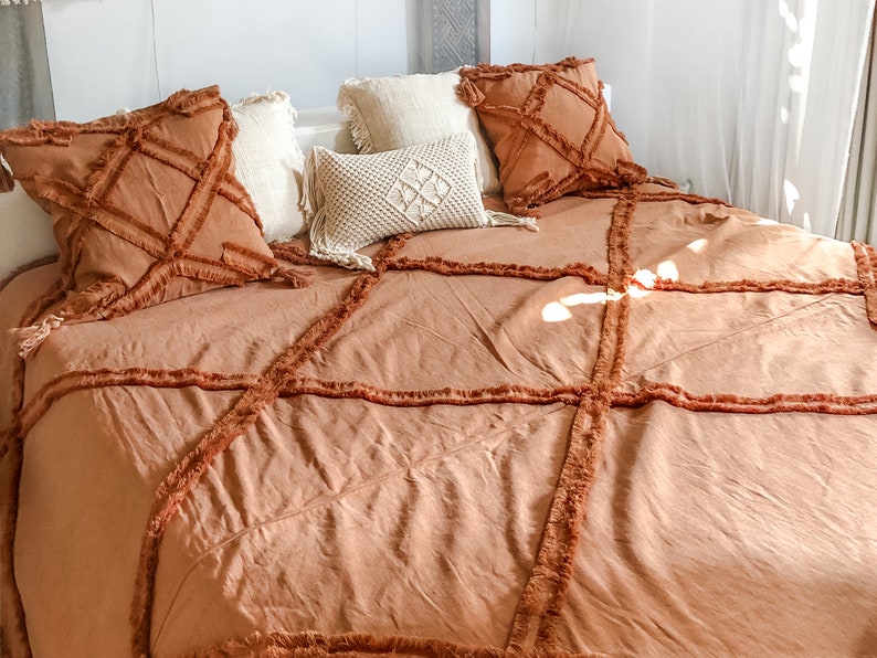 King Size Bed Terracotta Cover Thick King Size Blanket Etsy