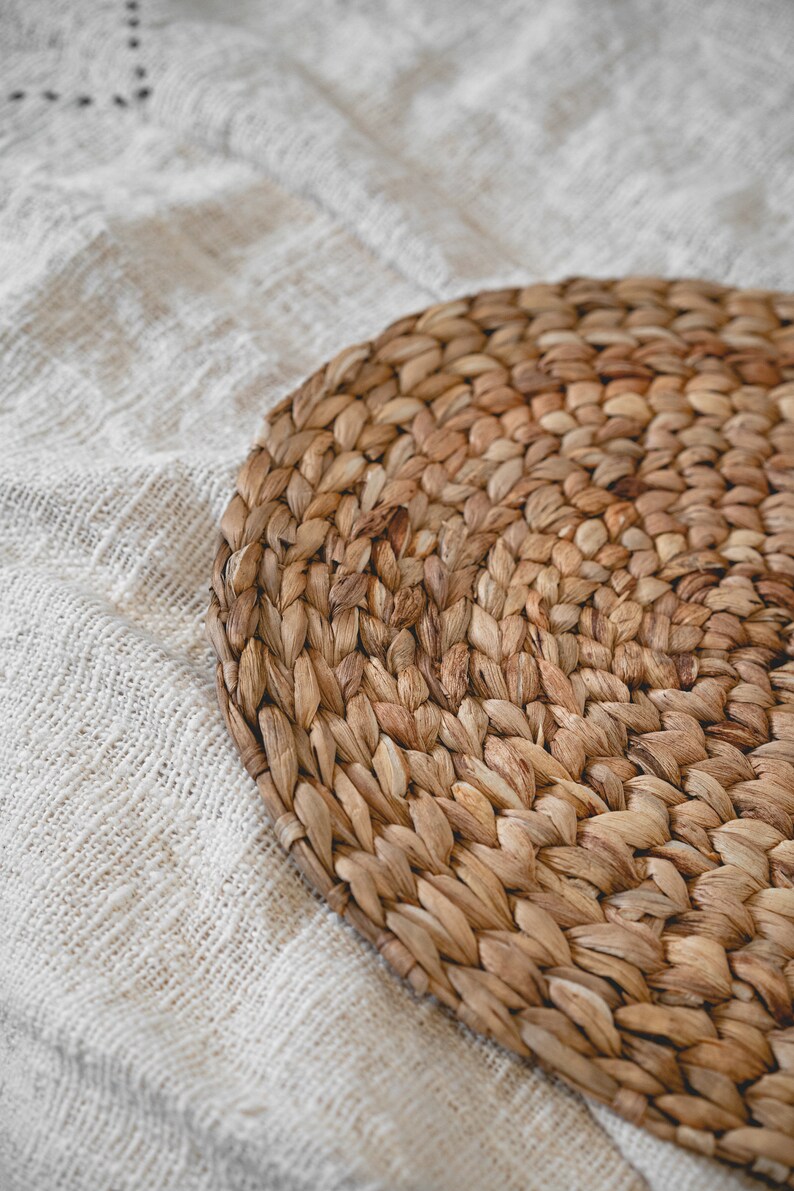 Wicker Oval Seagrass Placemat Natural Seagrass Straw Etsy