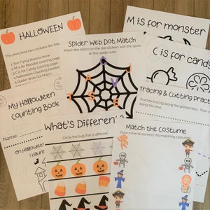 Halloween Preschool Printable Pack
