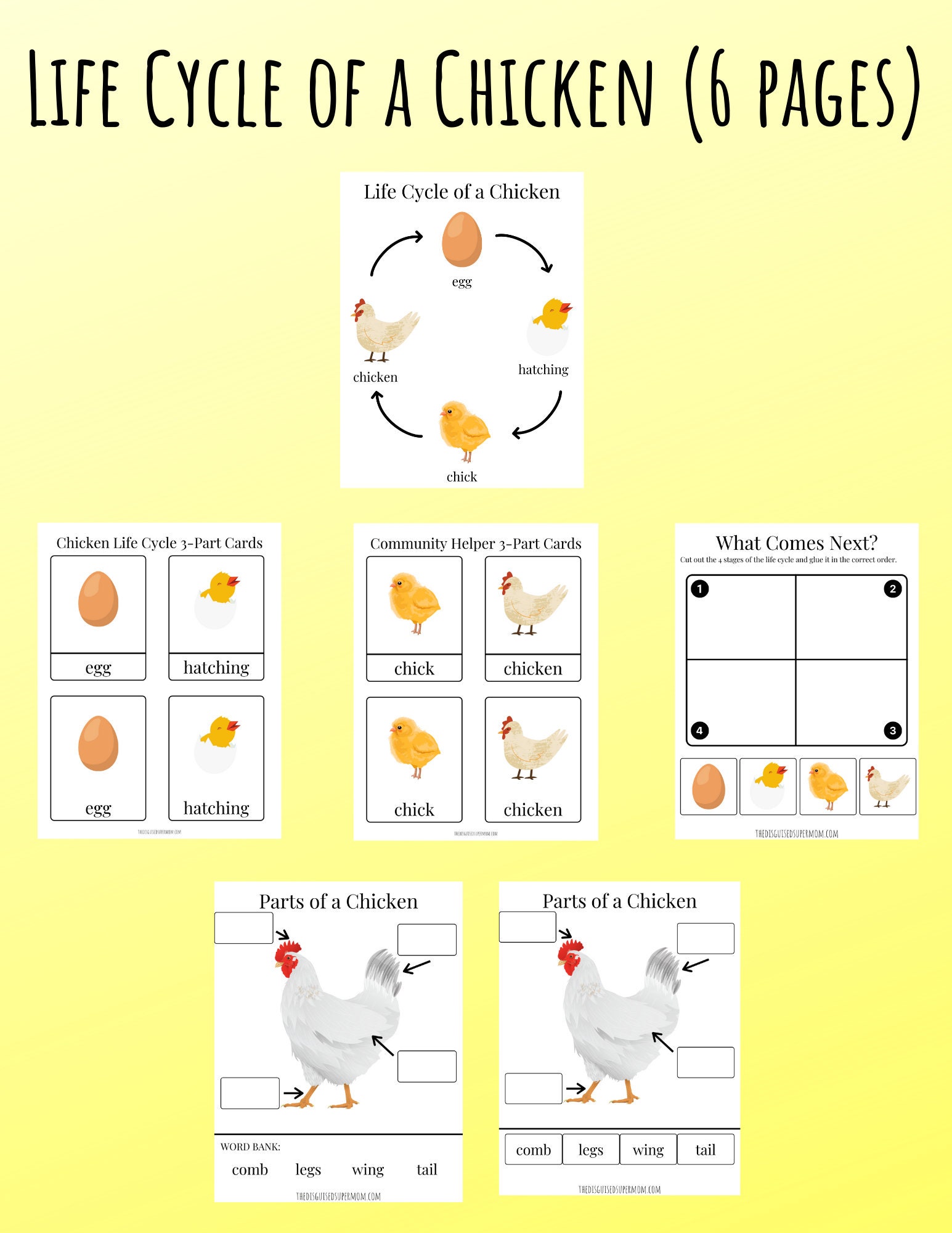 Life Cycles Printable Pack - Etsy