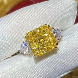 Faux canary diamond ring clearance