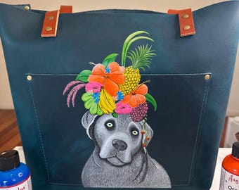 Custom Painted Bag- Send Me Your Bag To Paint!