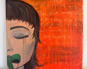 Acrylic Canvas Painting- “Sabr”