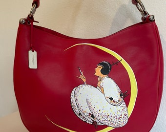 Custom Painted Bag- Send Me Your Handbag to Paint!