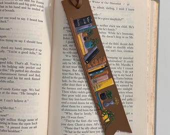 Custom Painted Leather Bookmark