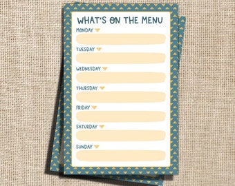 What’s on the Menu Meal Planner Notepad - 4x6"