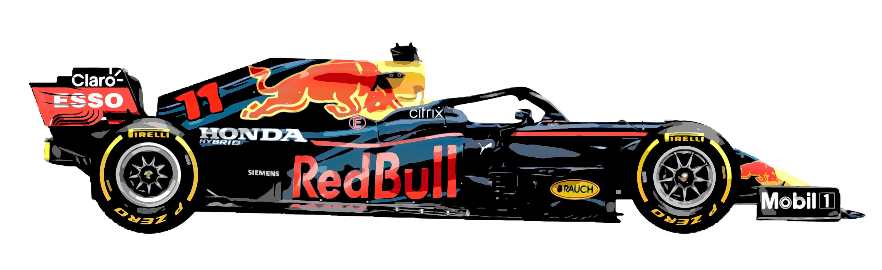 Perez Red Bull Racing F1 Car Vinyl Sticker Etsy