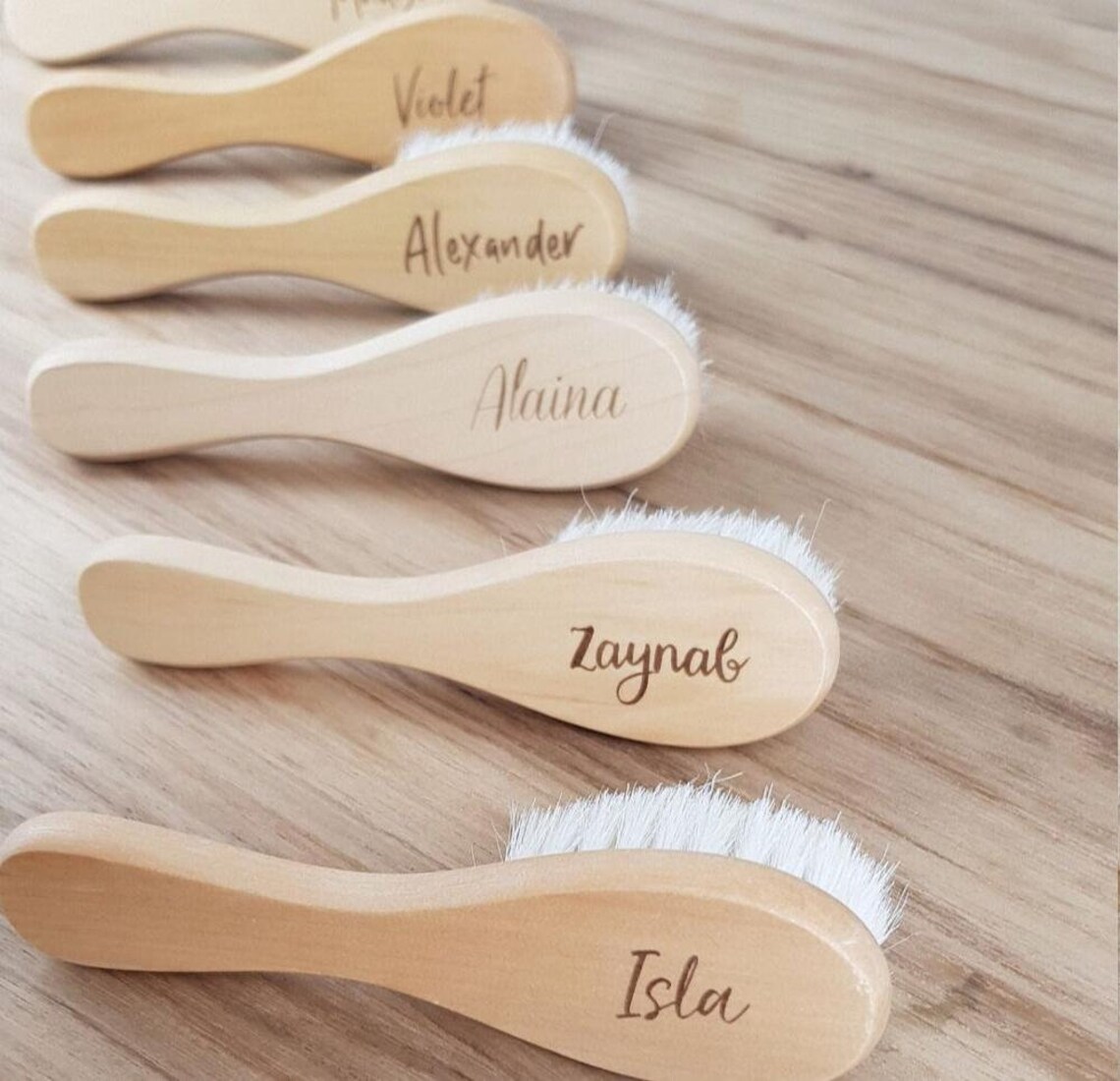 Personalized Baby Hair Brush Baby Shower Gift Care Kids Etsy