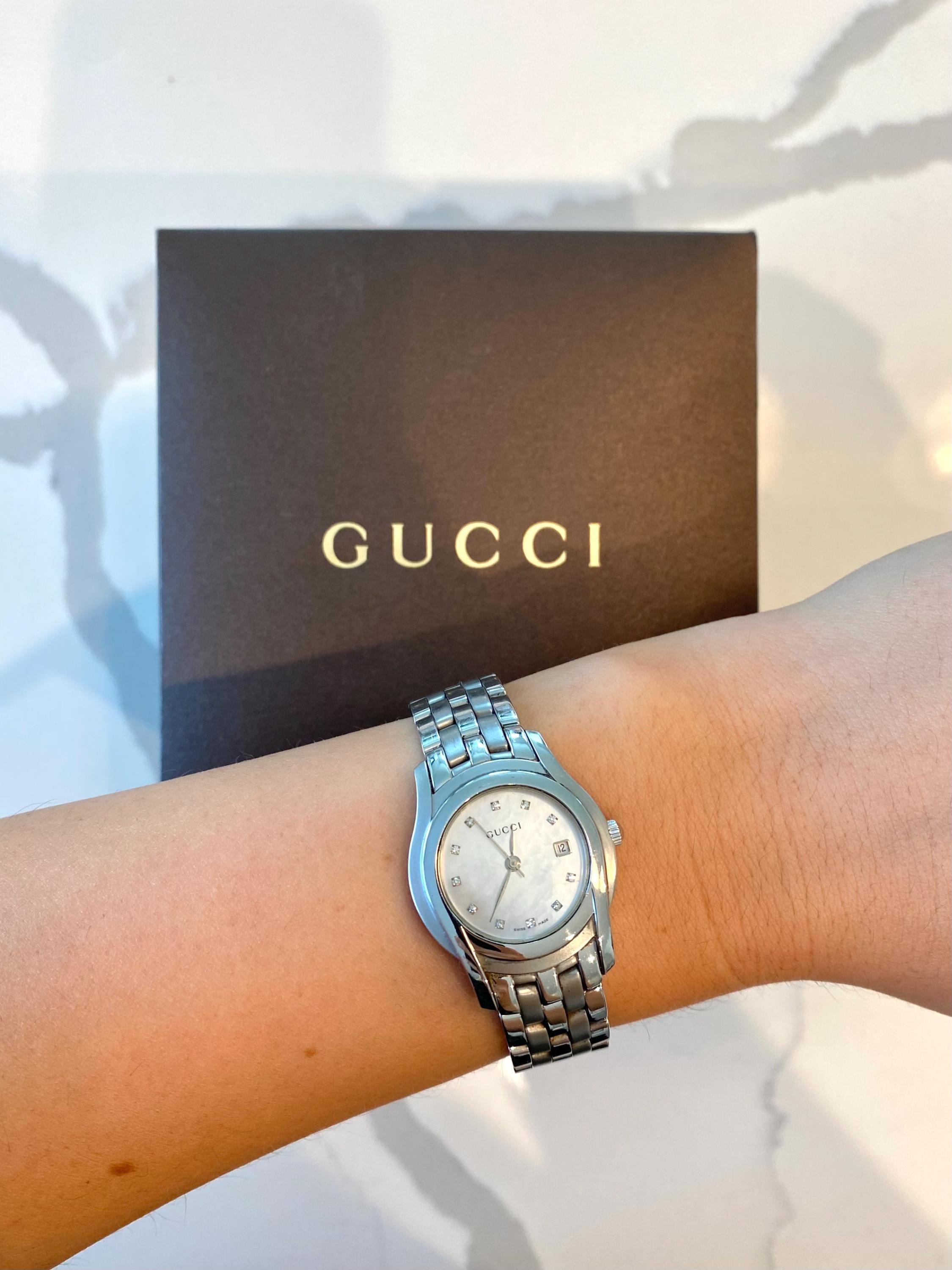 Gucci Watch Mother of Pearl - Etsy