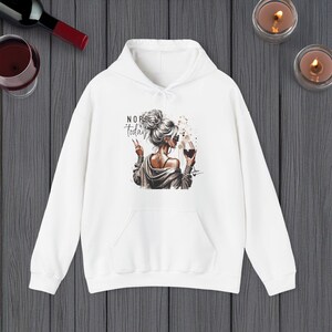 Nope Not Today Hoodie | Sassy Wine Lover Sweatshirt | Cozy Relaxed Fit | Aesthetic Grunge Hoodie | Girls Night Out Gift | Trendy Fashion