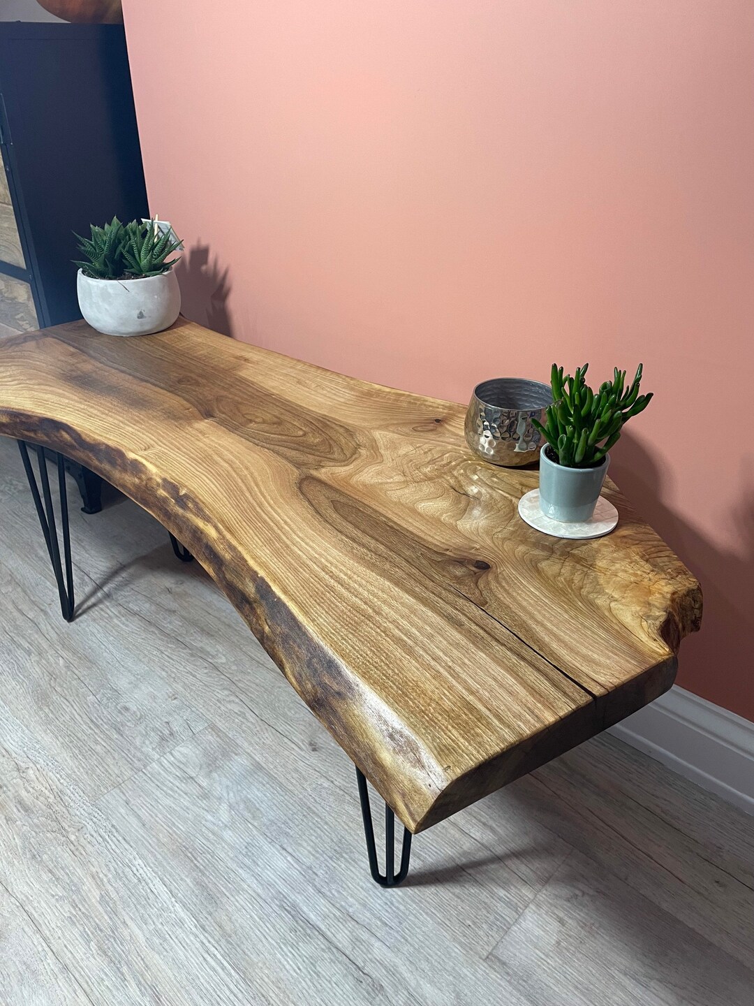 WALNUT Live Edge Coffee Table Etsy