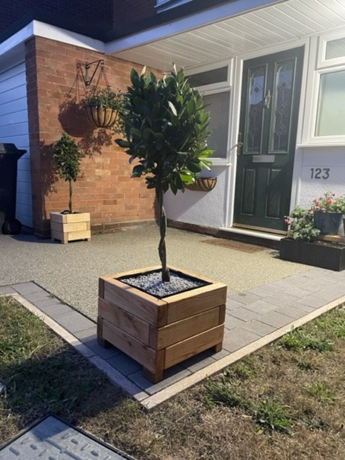 Solid OAK Planters - Etsy