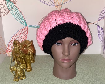 Slouchy crochet hat