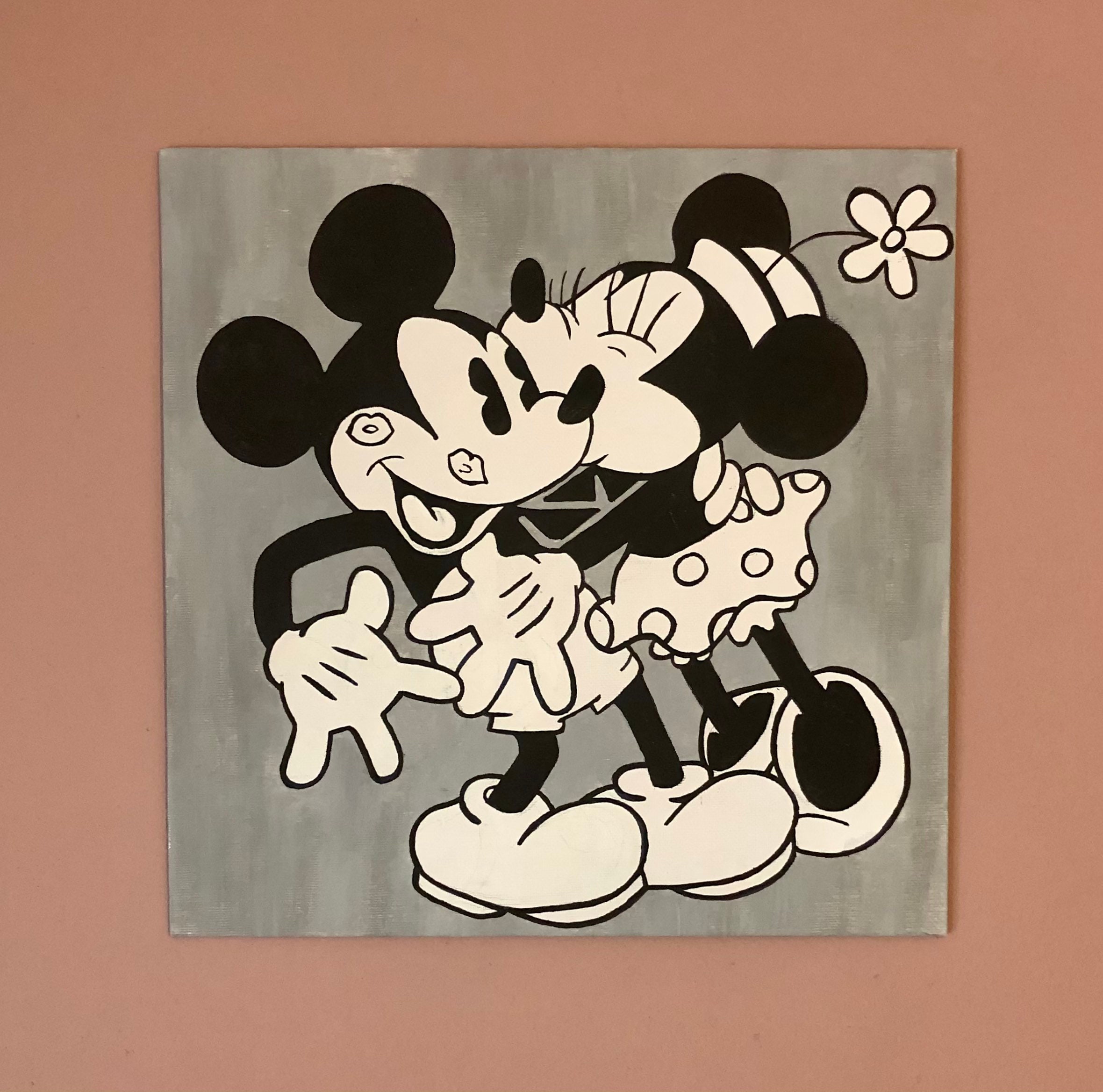 Vintage Mickey and Minnie Mouse Duo Canvas - Etsy Canada