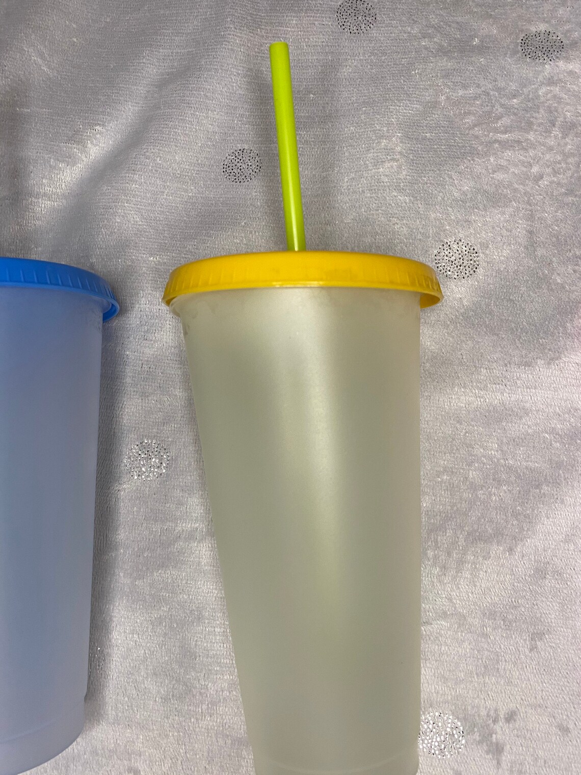 Personalized Cups with Straws Holographic Color Changing Cup Etsy