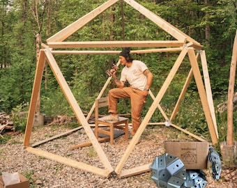 Magidome® Steel Geodesic Dome Connectors - Build a shed, yurt, greenhouse, tent, hunting blind, playhouse, wedding dome, stage, tiny home.