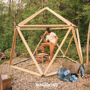 Magidome® Geodesic Dome connector kit. Build your own magical space , playhouse, tent, trellis or mini greenhouse.
