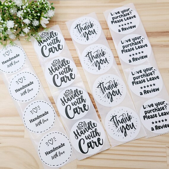 Packaging Sticker 2 Label Sticker Thank You Sticker Etsy