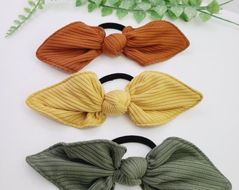 Ponytail bow, Knot bow, Fabric bow, Women, Girl, kids Hair accessory, bow hair ties, Hair bow for girls, Ponytail holder.