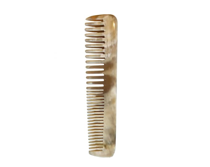 Natural Horn Comb – Large Tooth Detangler 18cm