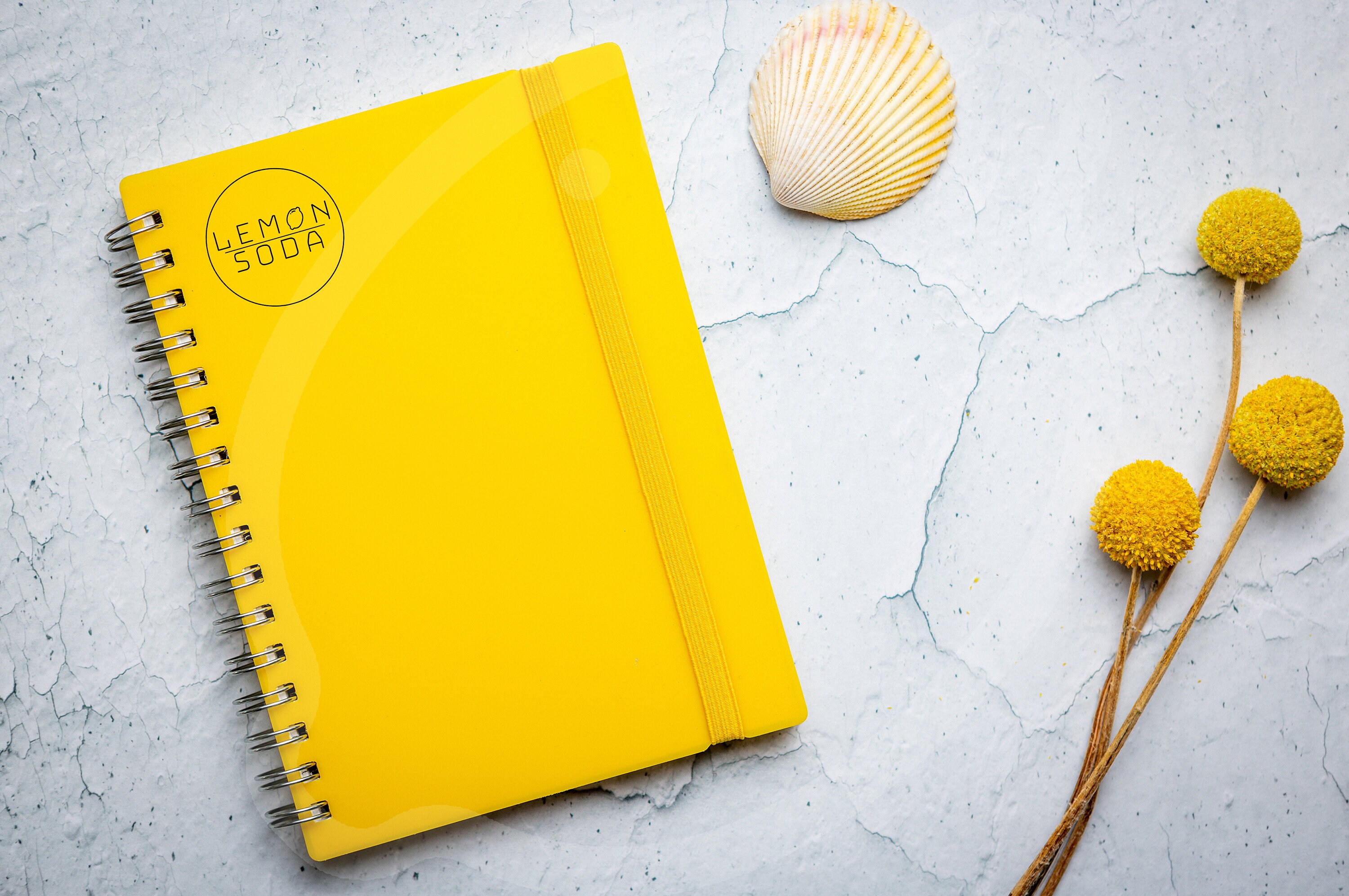 Yellow notebook mockup branding mockup wedding invitation Etsy