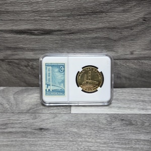 Mackinac Bridge Vintage Stempel- und Token-Set