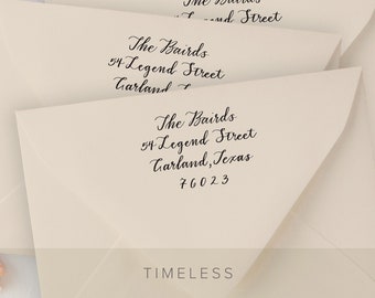TIMELESS Wedding Return Address Stamp, Envelope Address Stamp Add On, Wedding RSVP Envelope Address Stamp